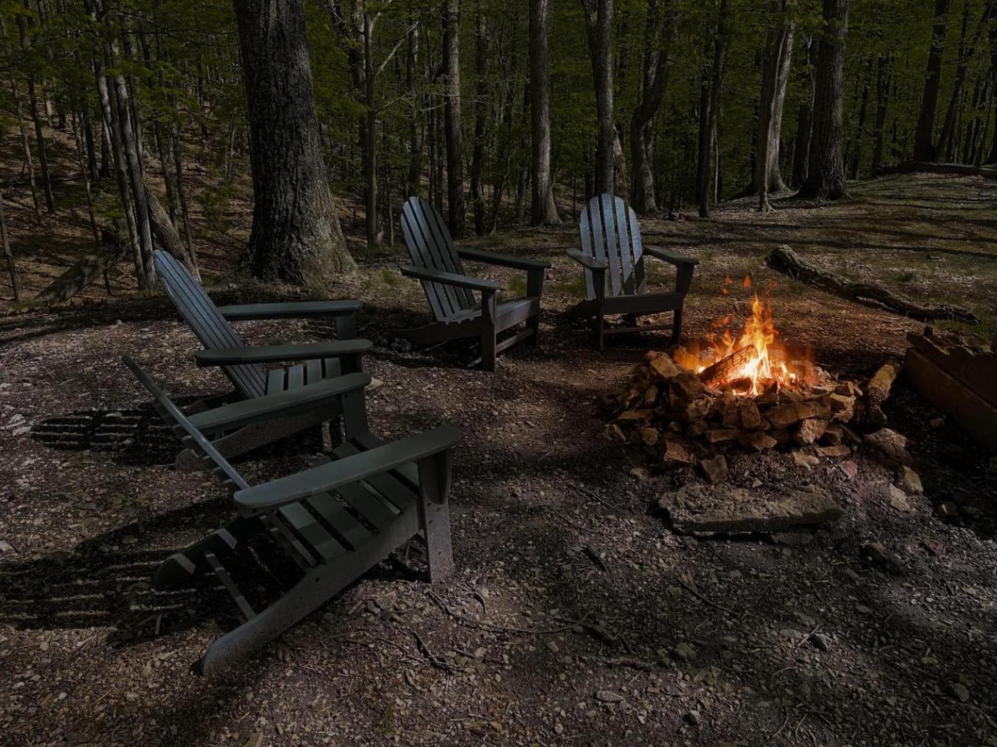 Hot Tub, Large Deck, Wifi, Fire Pit At Chalet Cabin Morton Grove المظهر الخارجي الصورة